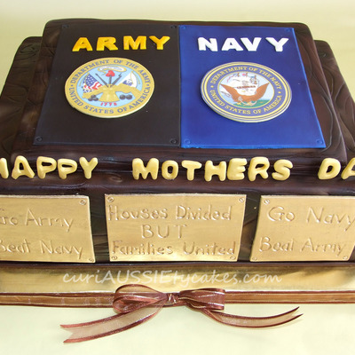 Army Verses Navy Mothers Day Cake Army Verses Navy Mothers Day Cake