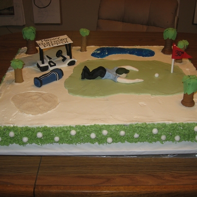 "on The Golf Course" Golf Course Cake "on The Golf Course" Golf Course Cake