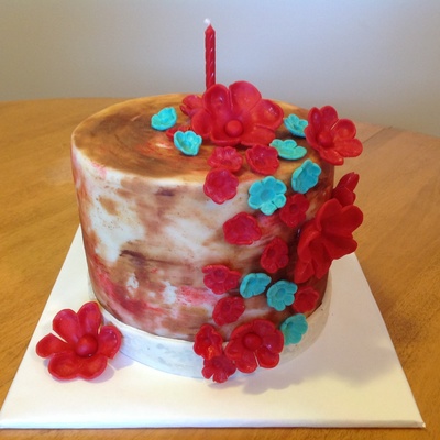 Birthday Cake For My Daughter In Law Gluten Free Peanut Butter Cake With Chocolate Buttercream Covered In White Chocolate Modeling Chocolat... Birthday Cake For My Daughter In Law Gluten Free Peanut Butter Cake With Chocolate Buttercream Covered In White Chocolate Modeling Chocolat...