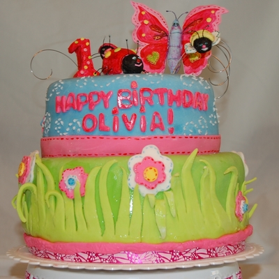 "garden Girl" Birthday Cake "garden Girl" Birthday Cake