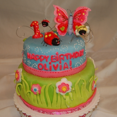 "garden Girl" Birthday Cake "garden Girl" Birthday Cake