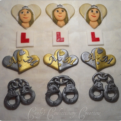 Edible Handcrafted Hen Party Cupcake Toppers Edible Handcrafted Hen Party Cupcake Toppers