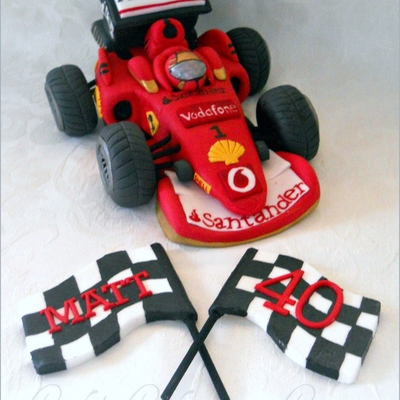 Edible Handcrafted Formula 1 Ferrari Racing Car Edible Handcrafted Formula 1 Ferrari Racing Car