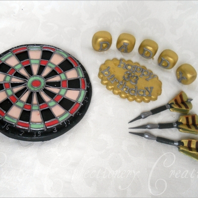 Edible Handcrafted Dartboard & Darts Edible Handcrafted Dartboard & Darts