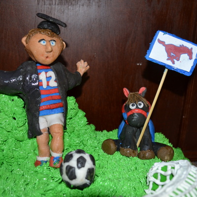 My Sweet Awesome Nephew Graduated College This Cake Is In Honor Of His Acheivement And 4 Years Of Intercollegiate Soccer If I May Brag My Sweet Awesome Nephew Graduated College This Cake Is In Honor Of His Acheivement And 4 Years Of Intercollegiate Soccer If I May Brag