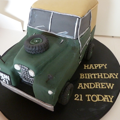 Land Rover Birthday Cake Land Rover Birthday Cake
