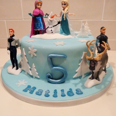 Frozen Themed Birthday Cake Frozen Themed Birthday Cake
