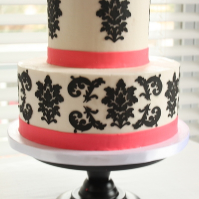 Damask Birthday Cake Damask Birthday Cake