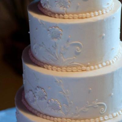 This Cake Was Inspired By The Brides Antique Veil From The 1800S The Cake Is Frosted With Buttercream The Lace Is Hand Piped With Butt This Cake Was Inspired By The Brides Antique Veil From The 1800S The Cake Is Frosted With Buttercream The Lace Is Hand Piped With Butt