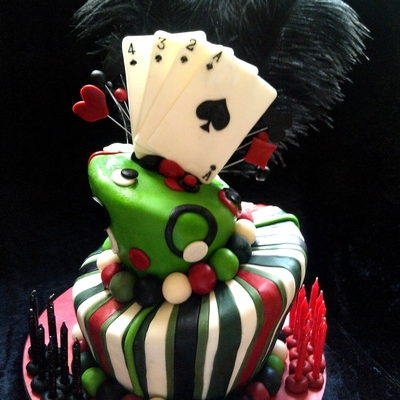 Playing Card Cake Playing Card Cake