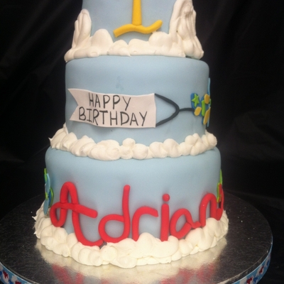 Adrian's First Birthday Plane Cake Adrian's First Birthday Plane Cake