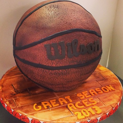 Basketball Cake (Well Used, Outdoor Leather Ball) Basketball Cake (Well Used, Outdoor Leather Ball)