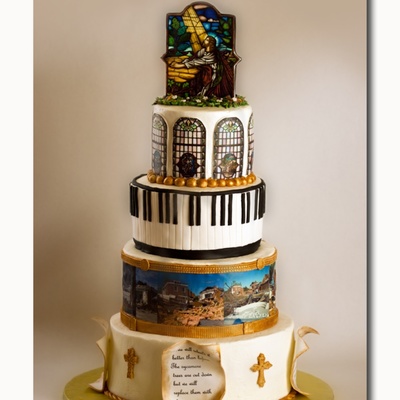 This Cake Was Designed To Celebrate The Dedication Of A Newly Rebulilt Church After The Old One Destroyed By A Tornado In April 2011 I Desi... This Cake Was Designed To Celebrate The Dedication Of A Newly Rebulilt Church After The Old One Destroyed By A Tornado In April 2011 I Desi...