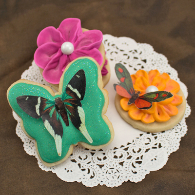 Wafer Paper Butterfly Cookies on Cake Central