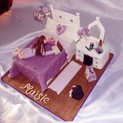 Teenager Bedroom Cake Teenager Bedroom Cake