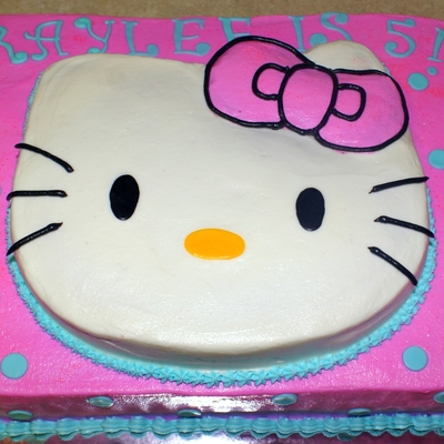Pink & Turquoise Hello Kitty Cake Pink & Turquoise Hello Kitty Cake