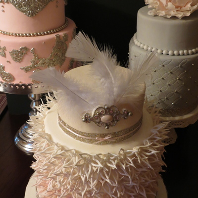 Applemark Wedding Cakes For My Daughters Weddingone More To Go on Cake Central