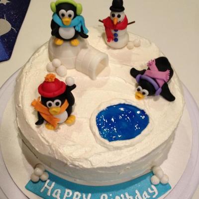 Penguin Birthday Cake Penguin Birthday Cake