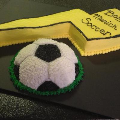 Soccer Themed Cake Soccer Themed Cake