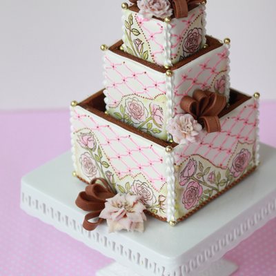 3-D Cookie Wedding Cake 3-D Cookie Wedding Cake