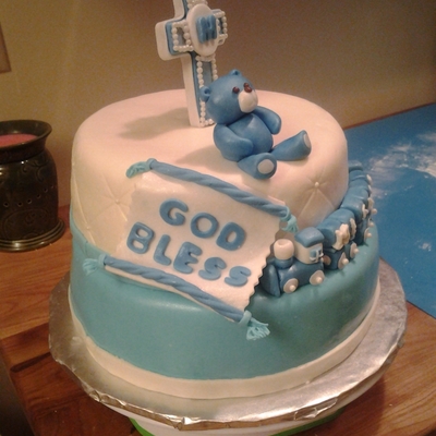 Teddy Bear Baptism Cake Teddy Bear Baptism Cake