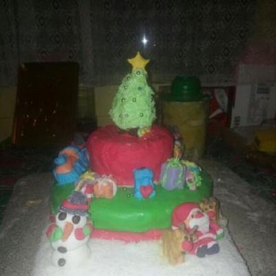 My First Attempt At Cake Decorating Many Mistakes And Problems But Still Quite Happy With It on Cake Central