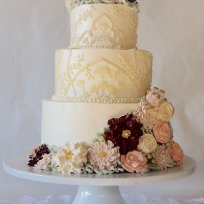 Spring Flowers In Buttercream Inspiration Challenge on Cake Central