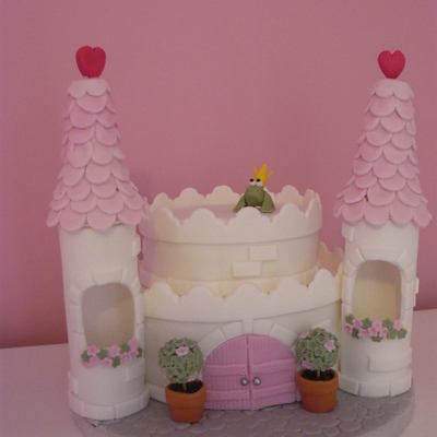 My Fourth Attempt At Cake Decorating Using The Royal Bakery Castle Tutorial As A Guide on Cake Central