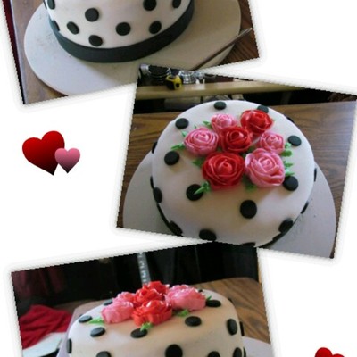 My First Cake Ever My Husband And I Did This One On Valentines Day I Have Wanted To Do Cakes For Years So For Valentines He Surprise Me