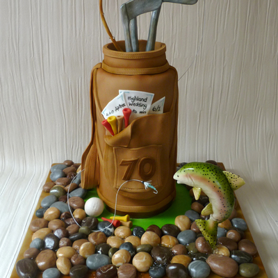 70Th Birthday Hobbies Cake 70Th Birthday Hobbies Cake