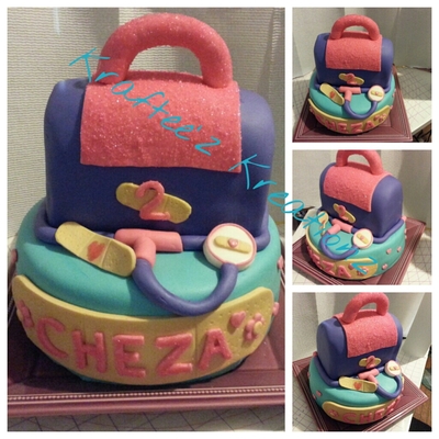 Doc Mcstuffins Themed Cake