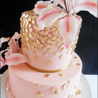 Sugar Sequins And Sugar Flowers on Cake Central