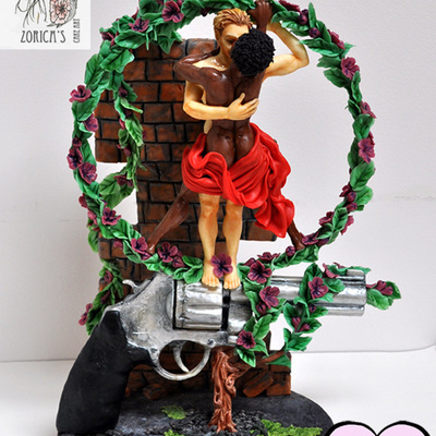 My Hand Sculpted Modeling Chocolate Piece For The Be My Valentine Collaboration My Theme Make Love Not War Also A Statement Against Raci My Hand Sculpted Modeling Chocolate Piece For The Be My Valentine Collaboration My Theme Make Love Not War Also A Statement Against Raci