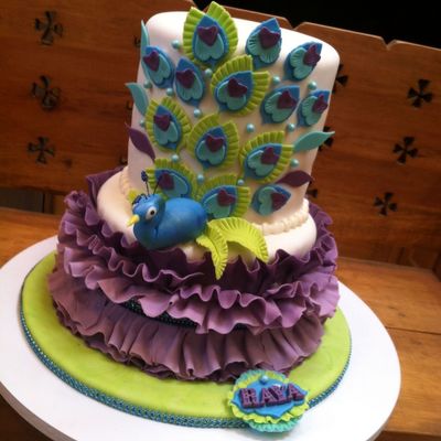 Birthday Cake For 11 Year Old Girl Who Loves Peacocks Not As Sophisticated As Many Of The Gorgeous Peacock Cakes Ive Seen On Cc Tried T Birthday Cake For 11 Year Old Girl Who Loves Peacocks Not As Sophisticated As Many Of The Gorgeous Peacock Cakes Ive Seen On Cc Tried T