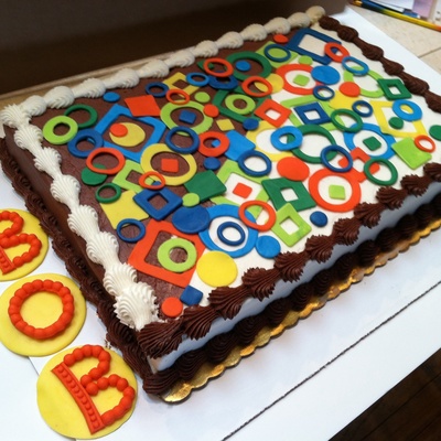 Last Minute Order For Same Day Birthday Cake For Company Party Cake Is Half Vanilla With Almond Buttercream And Half Chocolate With Chocol... Last Minute Order For Same Day Birthday Cake For Company Party Cake Is Half Vanilla With Almond Buttercream And Half Chocolate With Chocol...