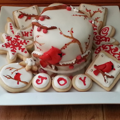 4 Inch Mini Cake Inspired By The Crab Apple Tree Outside My Snowy Window Four Layers Of Chocolate Cake Iced In Almond Buttercream And Cove... 4 Inch Mini Cake Inspired By The Crab Apple Tree Outside My Snowy Window Four Layers Of Chocolate Cake Iced In Almond Buttercream And Cove...