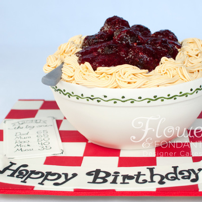 Spaghetti Amp Meatball Cake Everything You See Is Edible And Delicious The Bowl Is Red Velvet Cake Layered With Cream Cheese Flavoured Spaghetti Amp Meatball Cake Everything You See Is Edible And Delicious The Bowl Is Red Velvet Cake Layered With Cream Cheese Flavoured