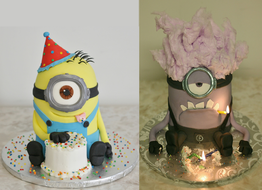 Minion! A Before And After on Cake Central Minion! A Before And After on Cake Central