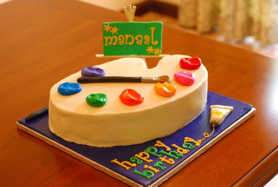 Artist Palette Cake