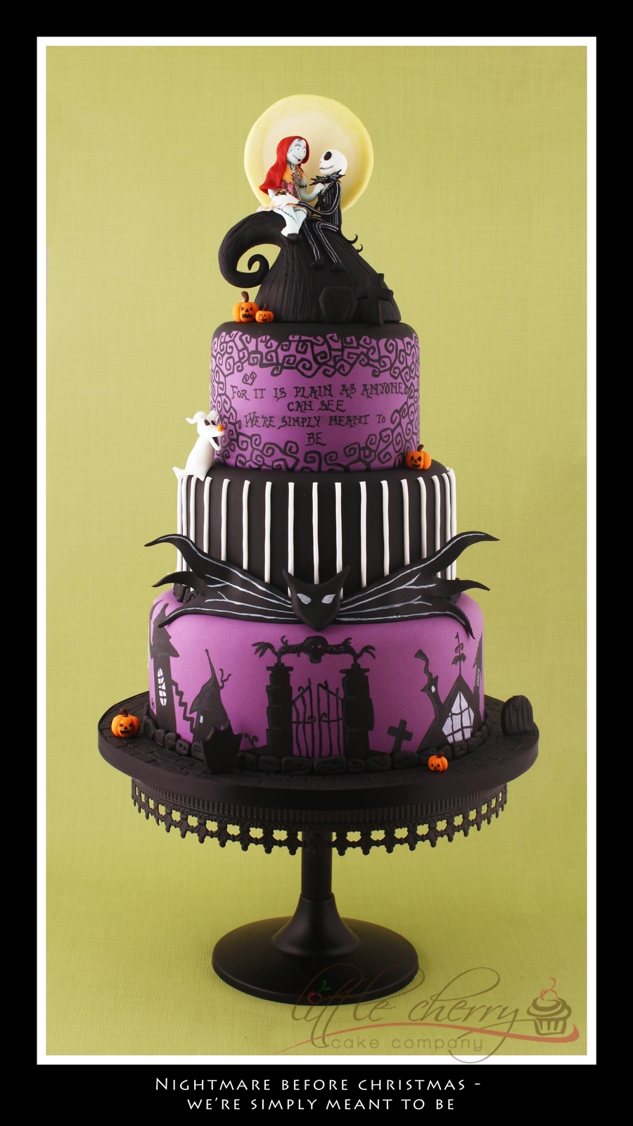 Nightmare Before Christmas Wedding Cake CakeCentral