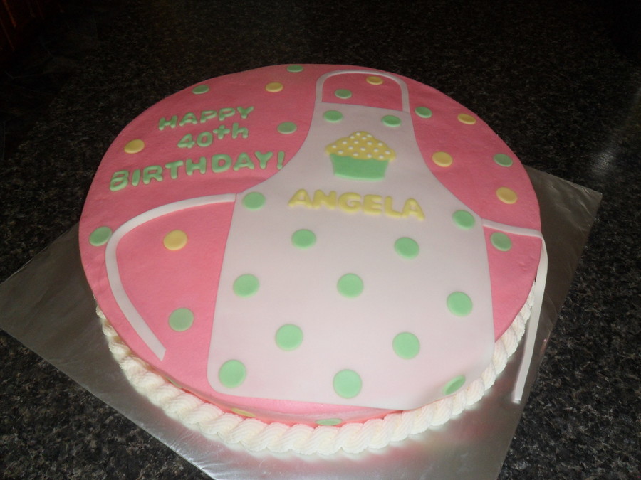 Birthday Apron Cake