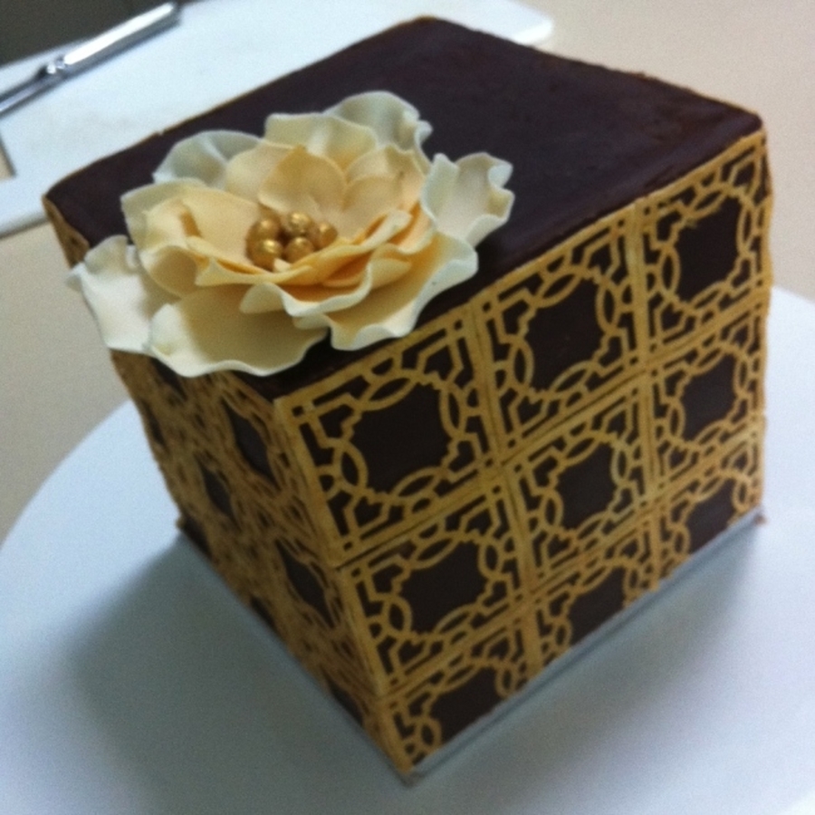 Chocolate Cube Cake on Cake Central Chocolate Cube Cake on Cake Central