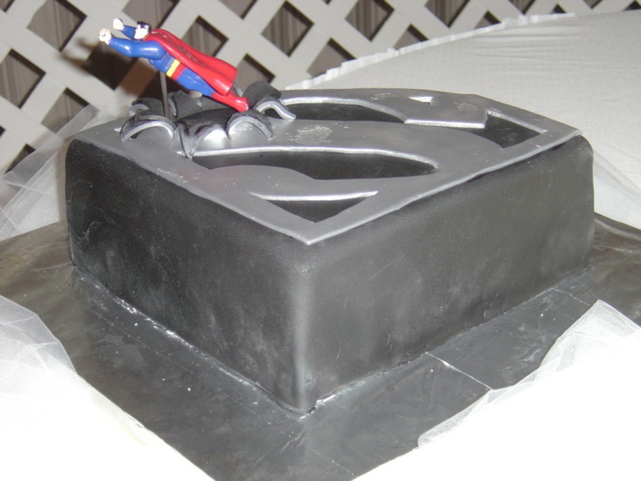 Superman Groom's Cake on Cake Central Superman Groom's Cake on Cake Central