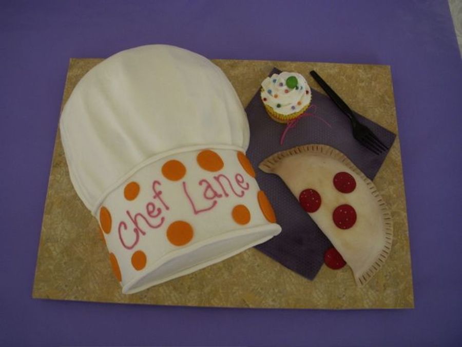 Chef Hat With Calzone And Cupcake on Cake Central Chef Hat With Calzone And Cupcake on Cake Central