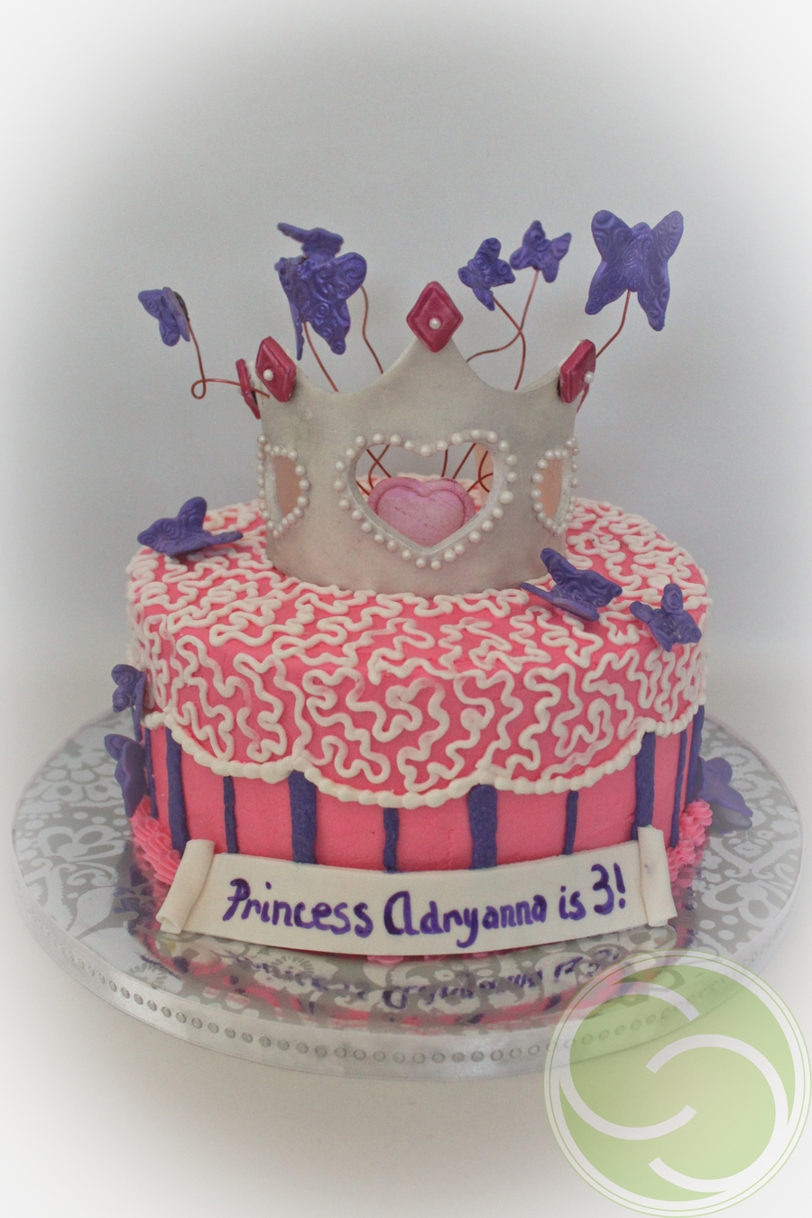 Princess Adryanna's Cake With Butterflies on Cake Central Princess Adryanna's Cake With Butterflies on Cake Central