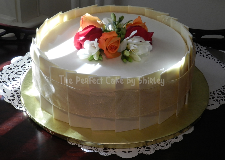 White Chocolate Panel Wedding Cake on Cake Central White Chocolate Panel Wedding Cake on Cake Central