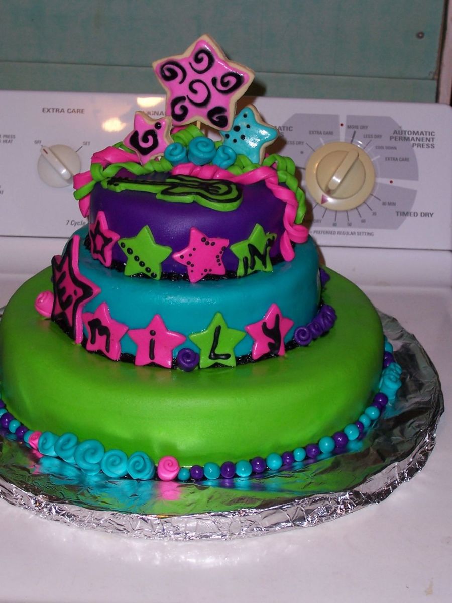 My First Tiered Cake! on Cake Central My First Tiered Cake! on Cake Central