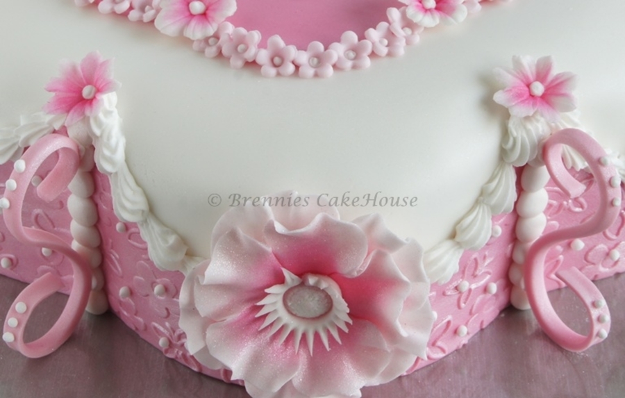 Girly Cake - CakeCentral.com