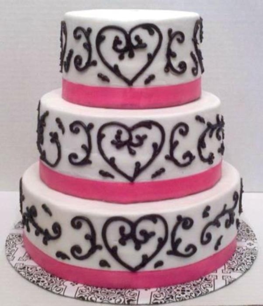 Hearts & Scrolls on Cake Central Hearts & Scrolls on Cake Central