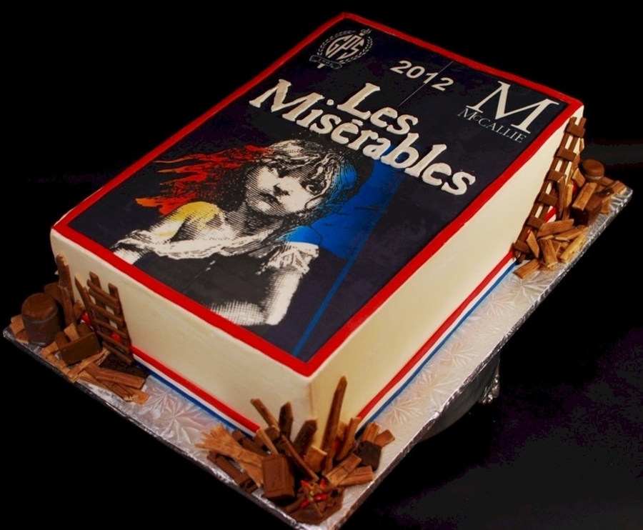 Les Miserables Cast Party Cake on Cake Central Les Miserables Cast Party Cake on Cake Central